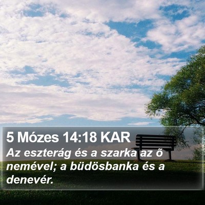 5 Mózes 14:18 KAR Bible Verse Image