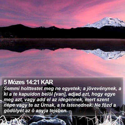 5 Mózes 14:21 KAR Bible Verse Image