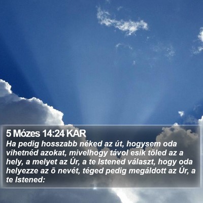 5 Mózes 14:24 KAR Bible Verse Image