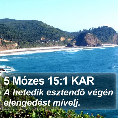 5 Mózes 15:1 KAR Bible Verse Image