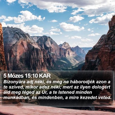5 Mózes 15:10 KAR Bible Verse Image