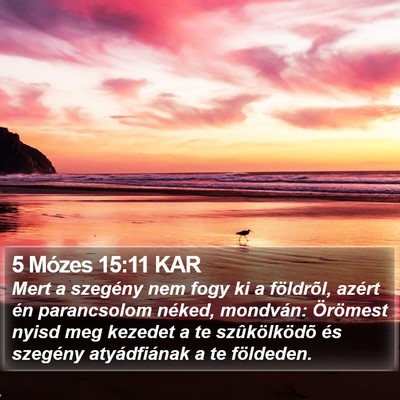 5 Mózes 15:11 KAR Bible Verse Image