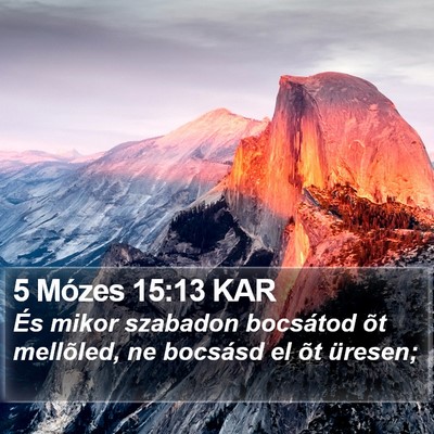 5 Mózes 15:13 KAR Bible Verse Image