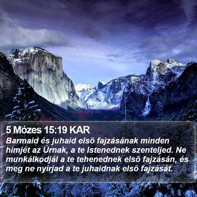 5 Mózes 15:19 KAR Bible Verse Image