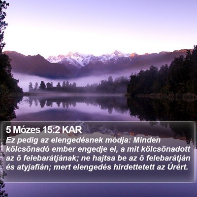 5 Mózes 15:2 KAR Bible Verse Image