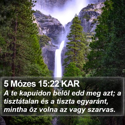 5 Mózes 15:22 KAR Bible Verse Image
