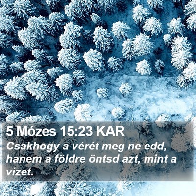 5 Mózes 15:23 KAR Bible Verse Image