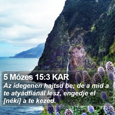 5 Mózes 15:3 KAR Bible Verse Image