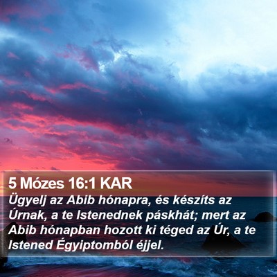 5 Mózes 16:1 KAR Bible Verse Image