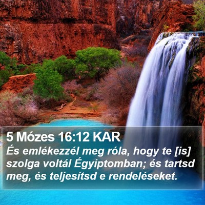 5 Mózes 16:12 KAR Bible Verse Image
