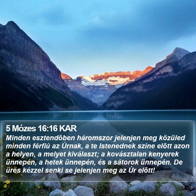 5 Mózes 16:16 KAR Bible Verse Image