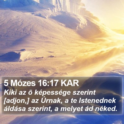 5 Mózes 16:17 KAR Bible Verse Image