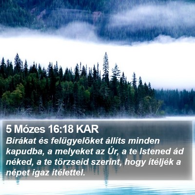 5 Mózes 16:18 KAR Bible Verse Image