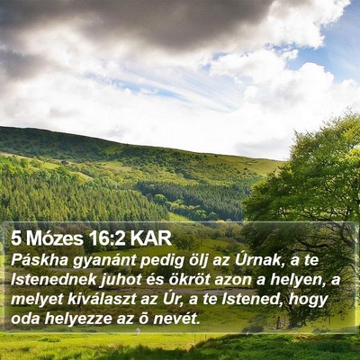 5 Mózes 16:2 KAR Bible Verse Image