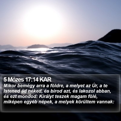5 Mózes 17:14 KAR Bible Verse Image