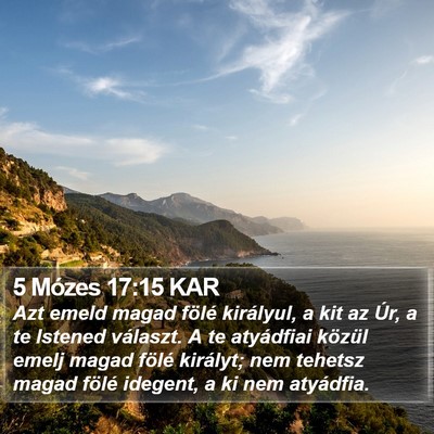 5 Mózes 17:15 KAR Bible Verse Image