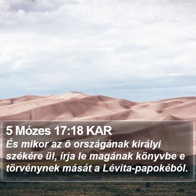 5 Mózes 17:18 KAR Bible Verse Image