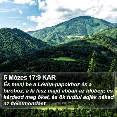 5 Mózes 17:9 KAR Bible Verse Image