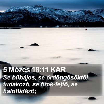 5 Mózes 18:11 KAR Bible Verse Image