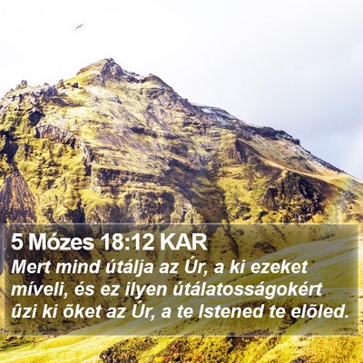 5 Mózes 18:12 KAR Bible Verse Image