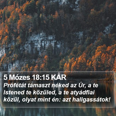 5 Mózes 18:15 KAR Bible Verse Image