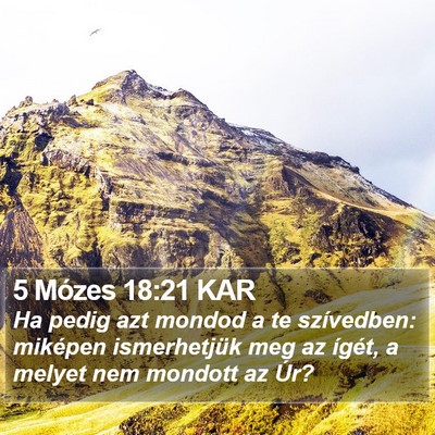 5 Mózes 18:21 KAR Bible Verse Image