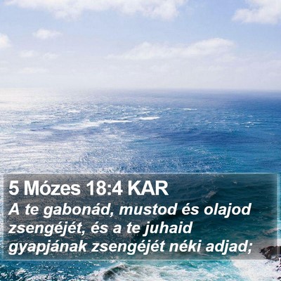 5 Mózes 18:4 KAR Bible Verse Image