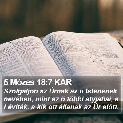 5 Mózes 18:7 KAR Bible Verse Image