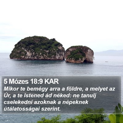 5 Mózes 18:9 KAR Bible Verse Image