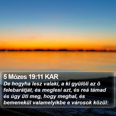 5 Mózes 19:11 KAR Bible Verse Image