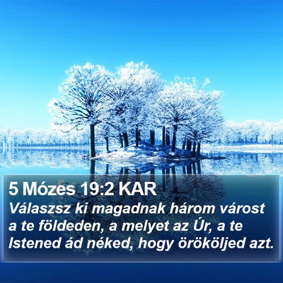 5 Mózes 19:2 KAR Bible Verse Image