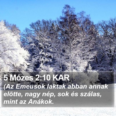 5 Mózes 2:10 KAR Bible Verse Image