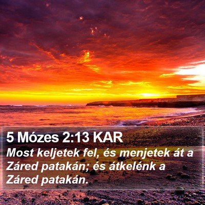 5 Mózes 2:13 KAR Bible Verse Image