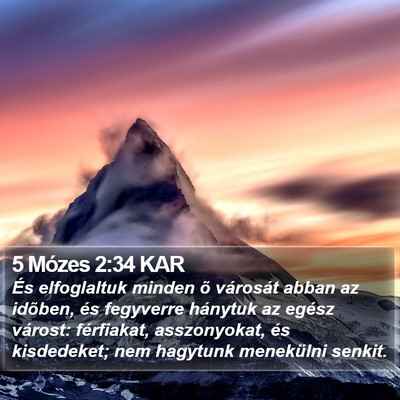 5 Mózes 2:34 KAR Bible Verse Image
