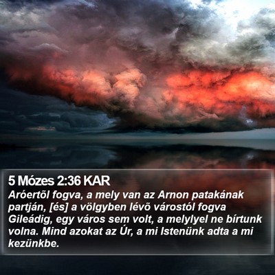 5 Mózes 2:36 KAR Bible Verse Image