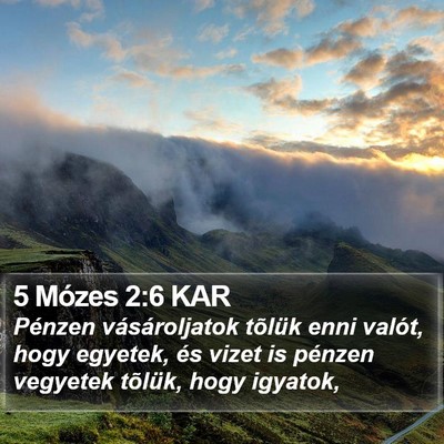 5 Mózes 2:6 KAR Bible Verse Image