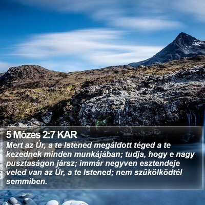 5 Mózes 2:7 KAR Bible Verse Image