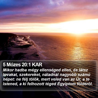 5 Mózes 20:1 KAR Bible Verse Image