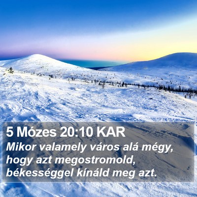 5 Mózes 20:10 KAR Bible Verse Image