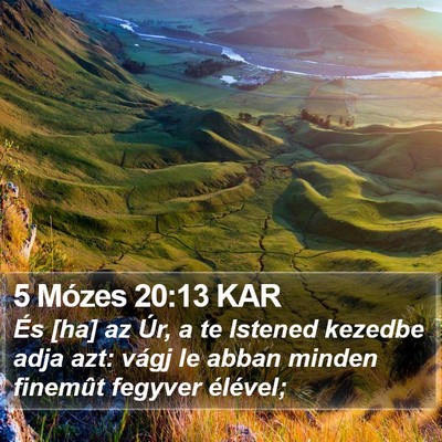 5 Mózes 20:13 KAR Bible Verse Image