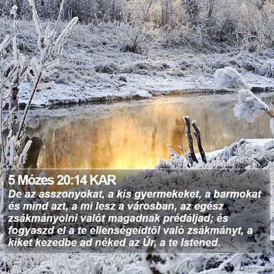 5 Mózes 20:14 KAR Bible Verse Image