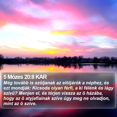 5 Mózes 20:8 KAR Bible Verse Image