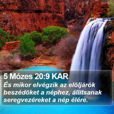 5 Mózes 20:9 KAR Bible Verse Image