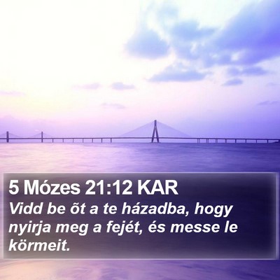 5 Mózes 21:12 KAR Bible Verse Image