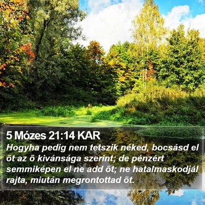 5 Mózes 21:14 KAR Bible Verse Image