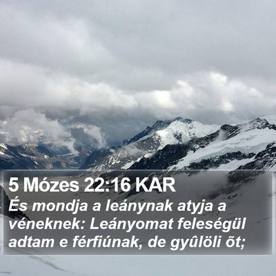 5 Mózes 22:16 KAR Bible Verse Image