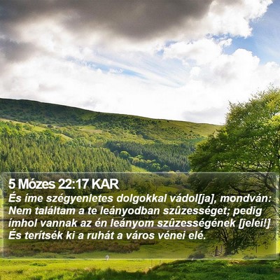 5 Mózes 22:17 KAR Bible Verse Image