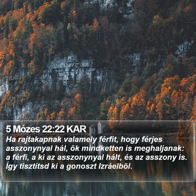 5 Mózes 22:22 KAR Bible Verse Image