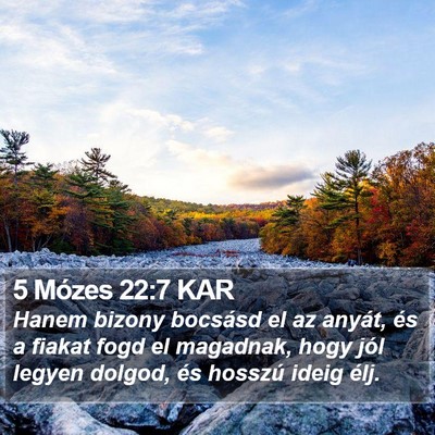 5 Mózes 22:7 KAR Bible Verse Image