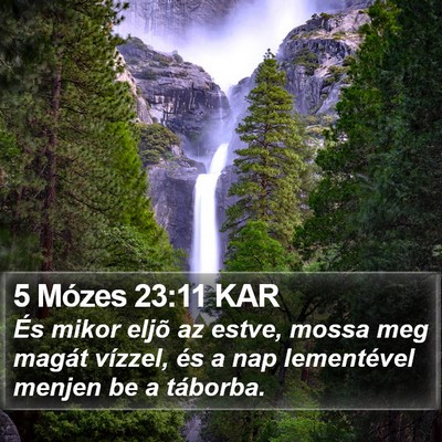 5 Mózes 23:11 KAR Bible Verse Image